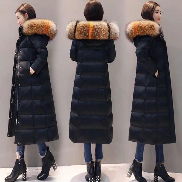 2021 new women's jacket fashions clothes long style plus long-winded size thin heat on the knee female winter coat v2jz, Black
2021 new women's jacket fashions clothes long style plus long-winded size thin heat on the knee female winter coat v2jz, Black