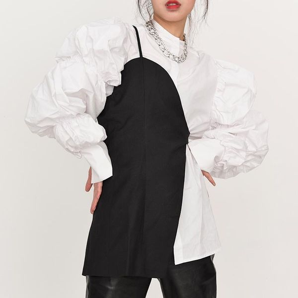 fit women loose black brief irregular spliced vest new v-collar sleeveless fashion tide spring autumn 2021 1db18301, Black;white
fit women loose black brief irregular spliced vest new v-collar sleeveless fashion tide spring autumn 2021 1db18301, Black;white