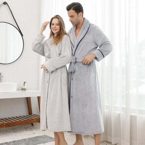 fzslcyiyi winter solid color couple sleepwear men women flannel hooded bathrobe coral fleece pajamas night gown bride robe1, Black;brown
fzslcyiyi winter solid color couple sleepwear men women flannel hooded bathrobe coral fleece pajamas night gown bride robe1, Black;brown