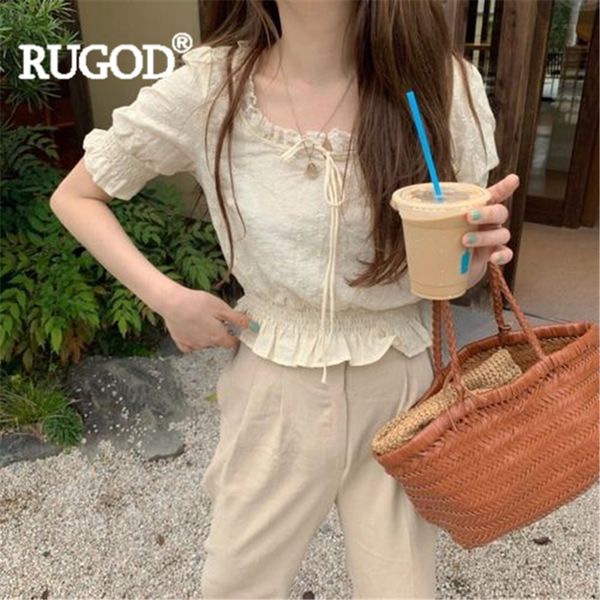 rugod women solid shirts lace patchwork tie hollow out square collar puff sleeve slim high waist blouse summer fashion elegant y200622, White
rugod women solid shirts lace patchwork tie hollow out square collar puff sleeve slim high waist blouse summer fashion elegant y200622, White