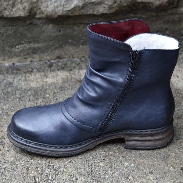 women flat boots plush warm fashion ankle boots sewn round toe casual new ladies winter snow, Black
women flat boots plush warm fashion ankle boots sewn round toe casual new ladies winter snow, Black