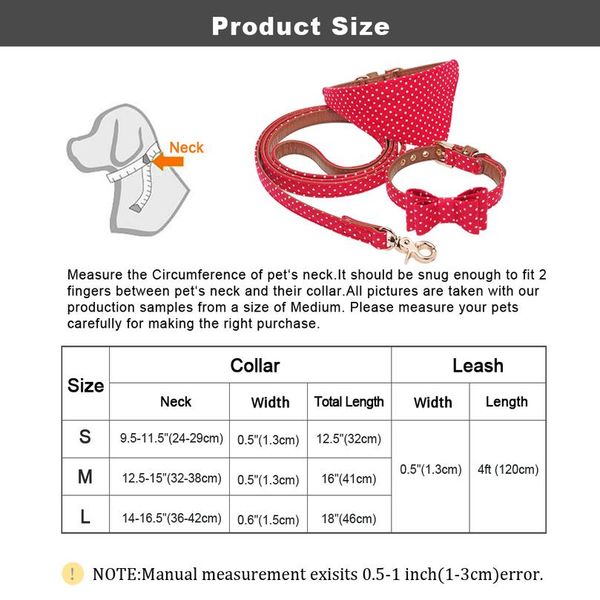 dog cat bandana collar dog walking leash cute polka dot bowknot leather dog collars leash set for small medium dogs pet bbyyxz
dog cat bandana collar dog walking leash cute polka dot bowknot leather dog collars leash set for small medium dogs pet bbyyxz