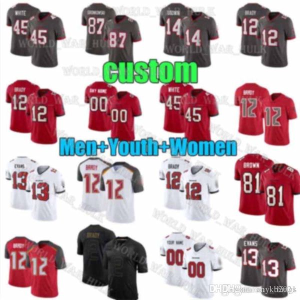 12 tom brady 13 mike evans men women youth tampa bay buccaneer 14 chris godwin 81 antonio brown 87 rob gronkowski custom jersey, Black;red
12 tom brady 13 mike evans men women youth tampa bay buccaneer 14 chris godwin 81 antonio brown 87 rob gronkowski custom jersey, Black;red