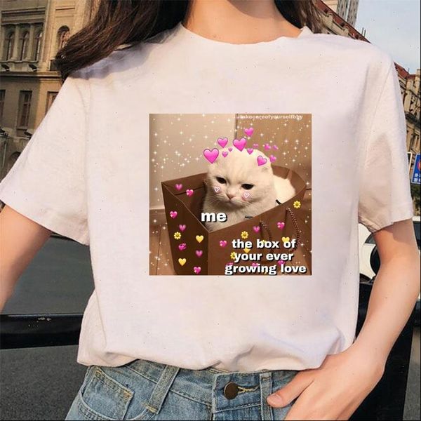 lovely cat in love women t shirt harajuku cartoon animal print tee shirts female short sleeve o neck tee funny, White
lovely cat in love women t shirt harajuku cartoon animal print tee shirts female short sleeve o neck tee funny, White
