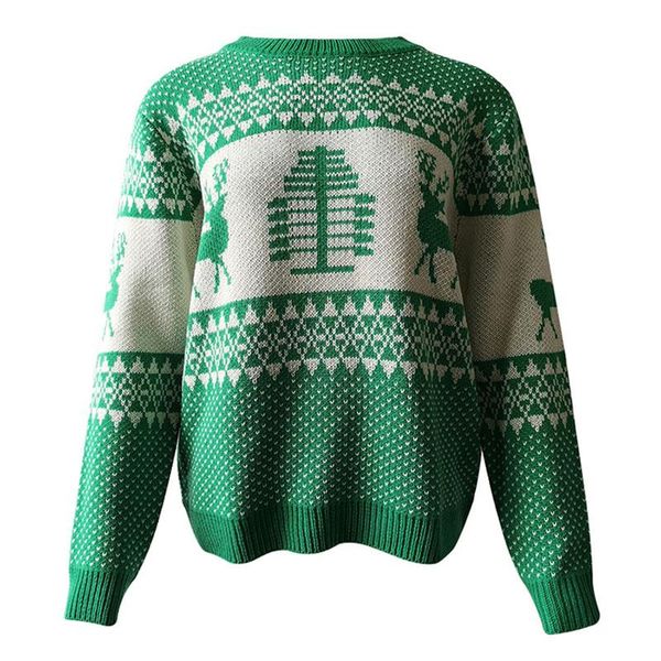 women's sweaters 2021 autumn winter christmas style sweater fashion long sleeve female elk jacquard knitted pullover k071, White;black
women's sweaters 2021 autumn winter christmas style sweater fashion long sleeve female elk jacquard knitted pullover k071, White;black