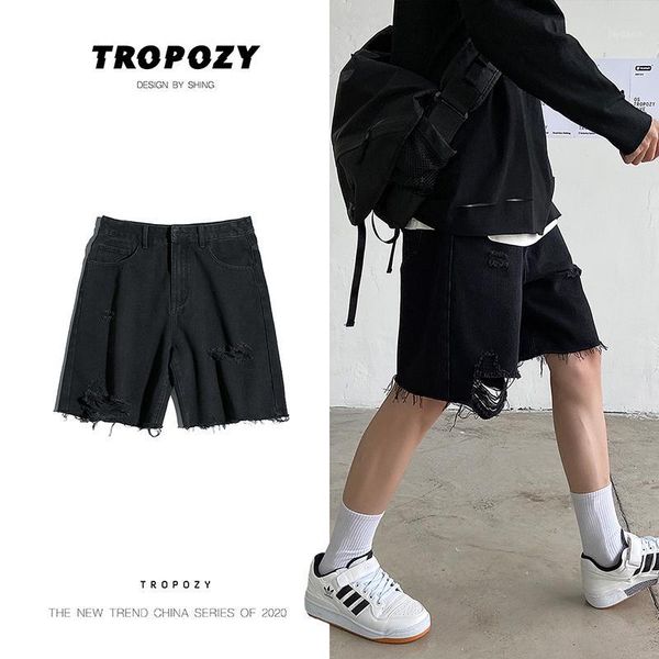 summer hole denim shorts men's fashion washed solid color casual hole short jeans men streetwear loose straight denim shorts1, Blue
summer hole denim shorts men's fashion washed solid color casual hole short jeans men streetwear loose straight denim shorts1, Blue