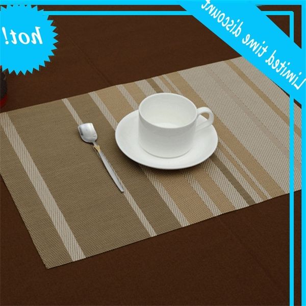 creative woven western food pvc stripe l thermal insulation non slip table mat coaster
creative woven western food pvc stripe l thermal insulation non slip table mat coaster