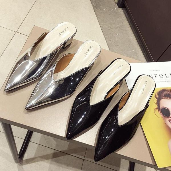slippers 2021 summer fashion women pointed toe slipper black silver square low heels outsides lady slides beach mules shoes
slippers 2021 summer fashion women pointed toe slipper black silver square low heels outsides lady slides beach mules shoes