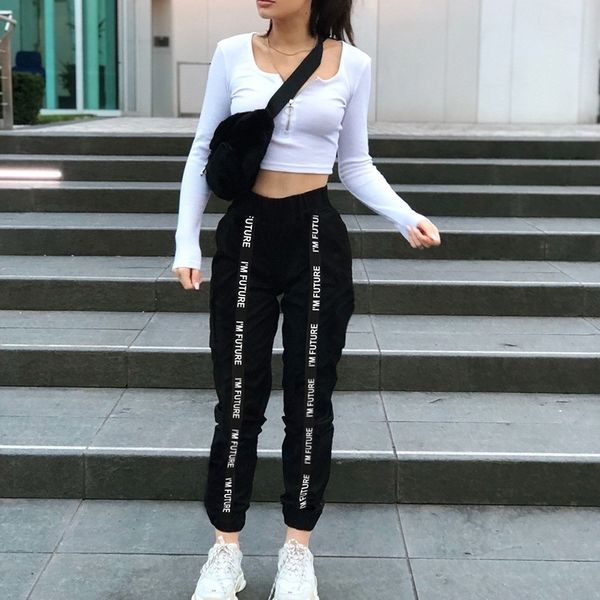 houzhou joggers women plus size pants women pantalones mujer black women trouser streetwear high waist harajuku sweat pants 201031, Black;white
houzhou joggers women plus size pants women pantalones mujer black women trouser streetwear high waist harajuku sweat pants 201031, Black;white