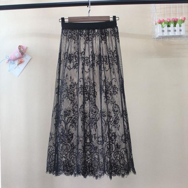 женщины sexy lace mesh длинные юбки vintage лето корейский высокой талией эластичная линия прозрачный тюль черный белый midi юбка 142, Black
женщины sexy lace mesh длинные юбки vintage лето корейский высокой талией эластичная линия прозрачный тюль черный белый midi юбка 142, Black