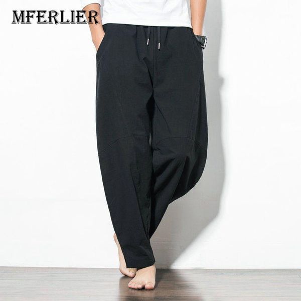 mferlier men pant casual 4xl 5xl waist 56-88cm cotton linen harem pants men 3 colors1, Black
mferlier men pant casual 4xl 5xl waist 56-88cm cotton linen harem pants men 3 colors1, Black