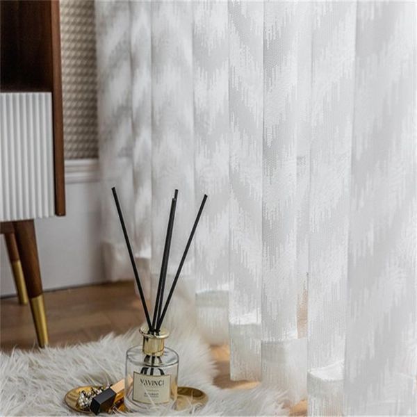 waves stripes pattern sheer curtains for living room white voile garden decoration curtain door partition
waves stripes pattern sheer curtains for living room white voile garden decoration curtain door partition