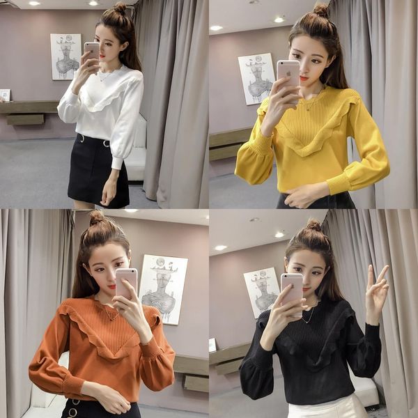new autumn lantern lantern2020 sleeves solid color slim fitting ruffle new autumn lantern lantern2020 sleeves solid color slim fitting r, White;black
new autumn lantern lantern2020 sleeves solid color slim fitting ruffle new autumn lantern lantern2020 sleeves solid color slim fitting r, White;black
