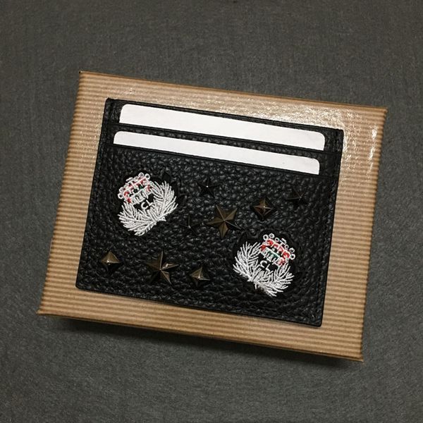 new spot fashion willow nail head layer cowhide card holder compact mini trend credit card holder laser willow nail small card bag, Brown;gray
new spot fashion willow nail head layer cowhide card holder compact mini trend credit card holder laser willow nail small card bag, Brown;gray