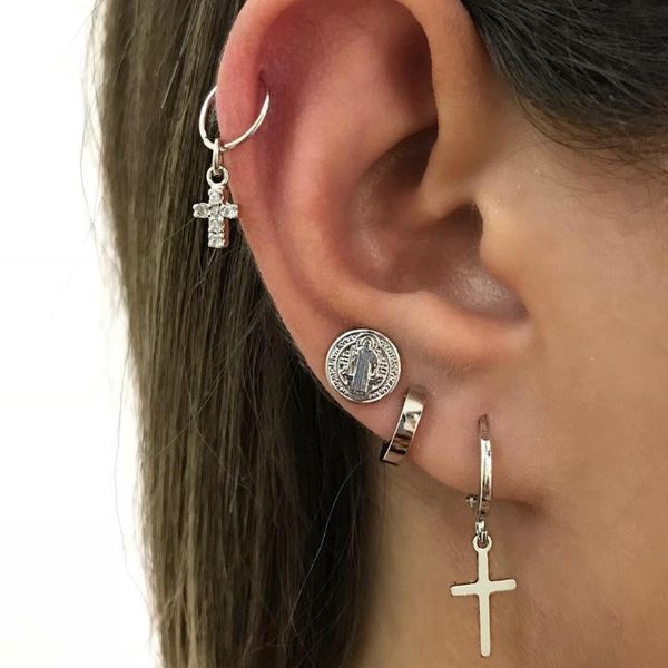 stud fashion women cross pendientes earrings combination trend personality set piercing brincos aretes de mujer, Golden;silver
stud fashion women cross pendientes earrings combination trend personality set piercing brincos aretes de mujer, Golden;silver