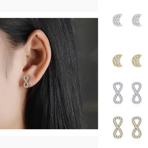 fashion number 8 moon shaped zircon earrings for women girls high grade rhinestone stud ear jewelry birthday gifts1, Golden;silver
fashion number 8 moon shaped zircon earrings for women girls high grade rhinestone stud ear jewelry birthday gifts1, Golden;silver