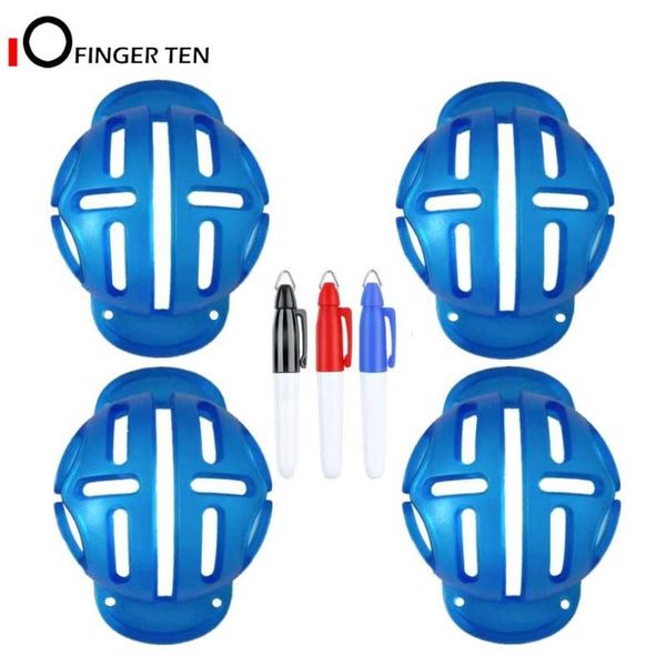 Golf Ball Line Drawing Marker Tool 4 Pc With 3 Color Pens Template Liner Stencil Stamp Pualignment