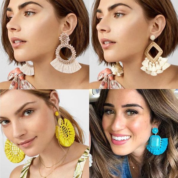 lady trendy long tassel earrings for women 5 styles boho ethnic dangle jewelry fringed drop earrings wedding party gift, Silver
lady trendy long tassel earrings for women 5 styles boho ethnic dangle jewelry fringed drop earrings wedding party gift, Silver