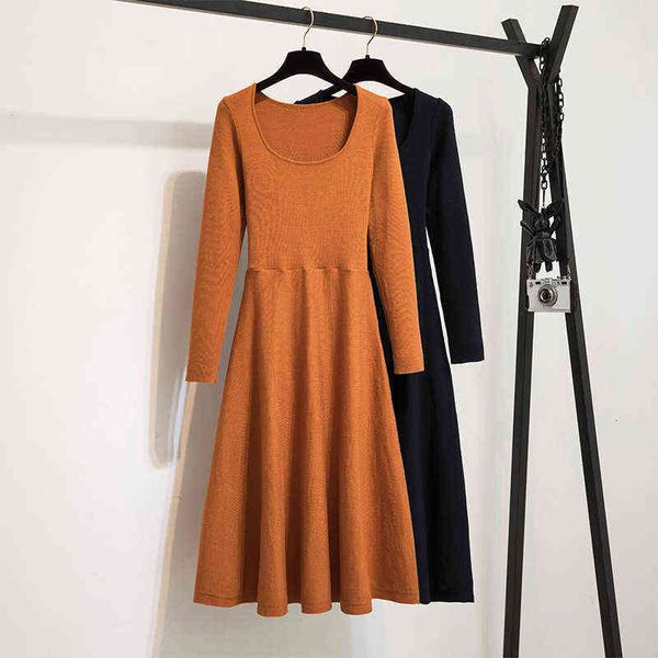 casual dresses 2022 autumn style square neck sleeve knitted dr's high waist slim long skirt, Black;gray
casual dresses 2022 autumn style square neck sleeve knitted dr's high waist slim long skirt, Black;gray