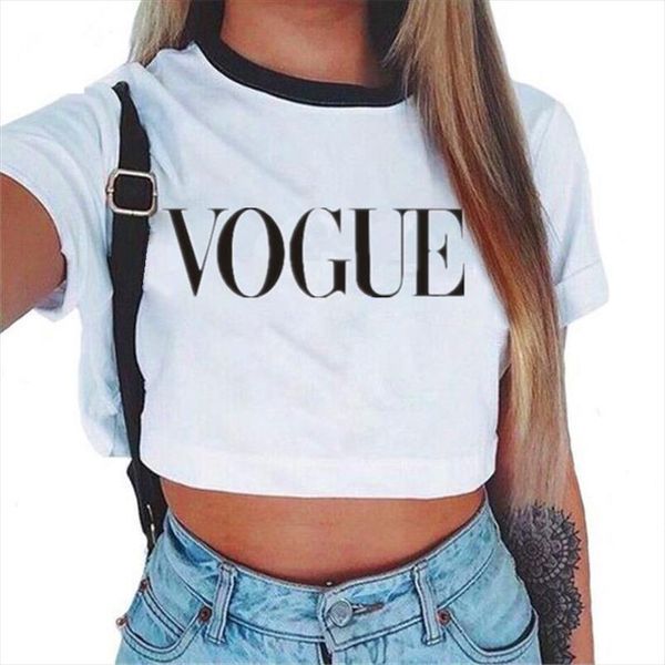 womens vogue letter crop short sleeve t shirts women new casual tee summer female t shirt cute cropped top, White
womens vogue letter crop short sleeve t shirts women new casual tee summer female t shirt cute cropped top, White