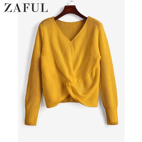 zaful sweaters v neck twist front chunky sweater casual pullover womens sweaters 2019 fall winter for women knitted sweater1, White;black
zaful sweaters v neck twist front chunky sweater casual pullover womens sweaters 2019 fall winter for women knitted sweater1, White;black