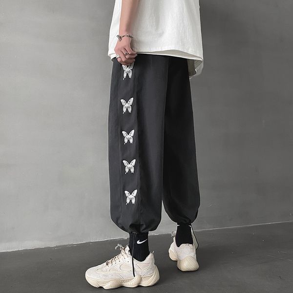 woman man elastic waist high streetwear butterfly print loose straight cotton cute pant ribbon harajuku workout gothic korean lj201201, Black;white
woman man elastic waist high streetwear butterfly print loose straight cotton cute pant ribbon harajuku workout gothic korean lj201201, Black;white