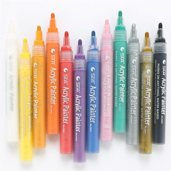 12 24 colors sta acrylic painter marker pens brush pen art markers rock glass porcelain mug wood fabric canvas painting 04376 h wmtdzg, Black;red
12 24 colors sta acrylic painter marker pens brush pen art markers rock glass porcelain mug wood fabric canvas painting 04376 h wmtdzg, Black;red