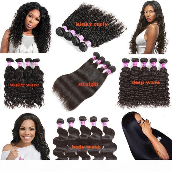 4 or 5 brazilian virgin human hair bundles straight body water deep wave kinky curly hair extensions 8a peruvian indian weave deals, Black;brown
4 or 5 brazilian virgin human hair bundles straight body water deep wave kinky curly hair extensions 8a peruvian indian weave deals, Black;brown