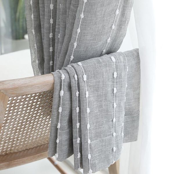 curtain & drapes modern grey cotton linen yarn vertical stripe embroidery of living room bedroom balcony bay window curtains
curtain & drapes modern grey cotton linen yarn vertical stripe embroidery of living room bedroom balcony bay window curtains