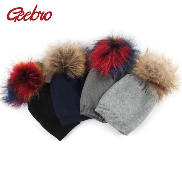 geebro baby beanie hat autumn wool skullies beanies with raccoon fur pompom newborn boys and girls slouchy real pompon hat y201024, Blue;gray
geebro baby beanie hat autumn wool skullies beanies with raccoon fur pompom newborn boys and girls slouchy real pompon hat y201024, Blue;gray