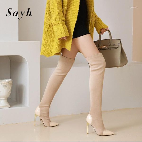 boots 2021 autumn/winter woman splice pointed toe thin heel over knee for women slim stretch high heels stilettos shoes1, Black
boots 2021 autumn/winter woman splice pointed toe thin heel over knee for women slim stretch high heels stilettos shoes1, Black