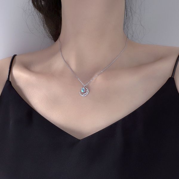 new fashion women crescent pendant moon necklace 925 sterling silver jewelry quality
new fashion women crescent pendant moon necklace 925 sterling silver jewelry quality