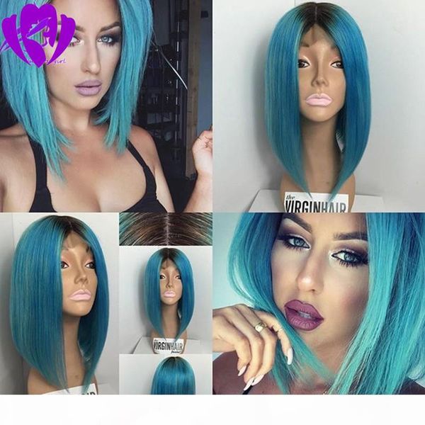 celebrity style middle part short bob wig women's front lace heat resistant synthetic dark roots ombre blue wigs for women, Black
celebrity style middle part short bob wig women's front lace heat resistant synthetic dark roots ombre blue wigs for women, Black