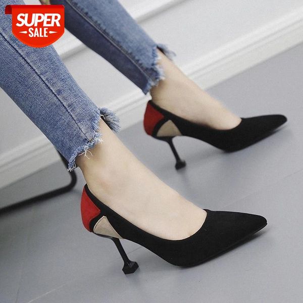 2020 female fashion hollow with heels summer women pumps shoes shallow pointed toe slip-on occident style thin heels flock #il0m, Black
2020 female fashion hollow with heels summer women pumps shoes shallow pointed toe slip-on occident style thin heels flock #il0m, Black