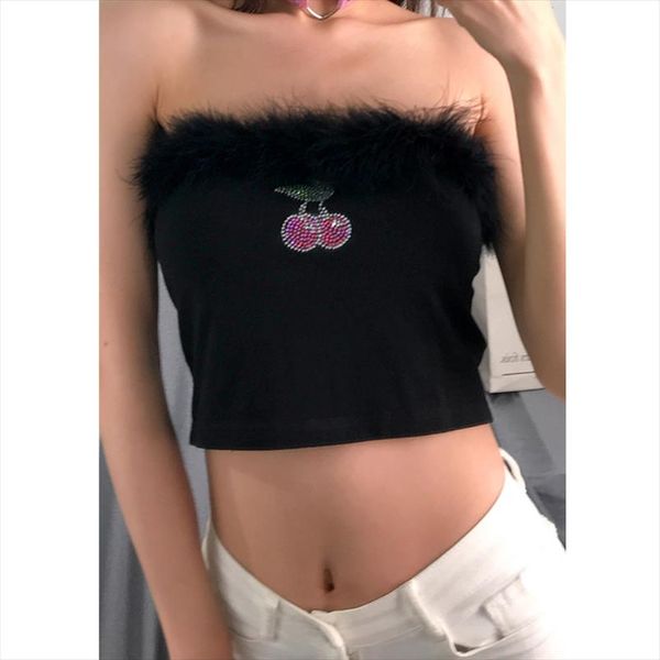 cherry printed women sleeveless crop wrap bralet summer ladies party club wear fitness vest female tanks strapless, White
cherry printed women sleeveless crop wrap bralet summer ladies party club wear fitness vest female tanks strapless, White