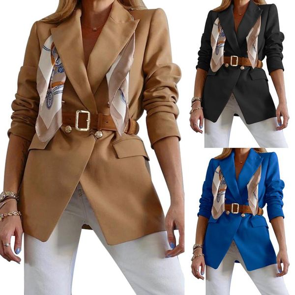 autumn female jacket solid color tailored collar long sleeve slim fit greatcoat with waistband for women ladies fashion, Black;brown
autumn female jacket solid color tailored collar long sleeve slim fit greatcoat with waistband for women ladies fashion, Black;brown