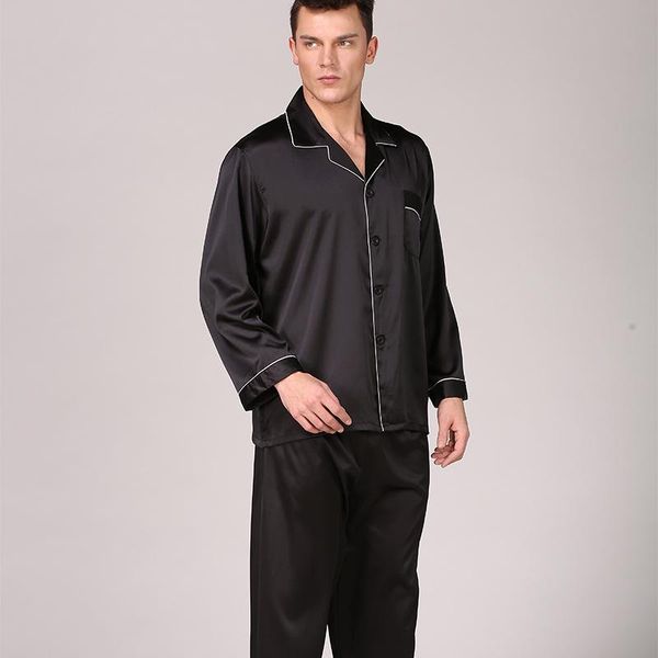 men pajamas spring summer long sleeve pure color suits large household to take pijama masculino szlafrok mens clothing sets, Black;brown
men pajamas spring summer long sleeve pure color suits large household to take pijama masculino szlafrok mens clothing sets, Black;brown
