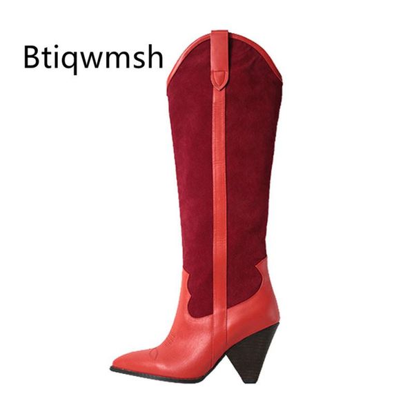 boots 2021 winter western cowboy women pointed toe embroidery spiked high heel botas de mujer red real leather knee, Black
boots 2021 winter western cowboy women pointed toe embroidery spiked high heel botas de mujer red real leather knee, Black