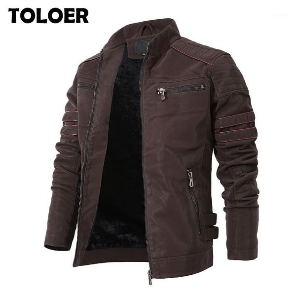 fashion winter leather jacket men stand collar motorcycle washed retro velour faux leather jacket zipper pockets mens coats 3xl1, Black
fashion winter leather jacket men stand collar motorcycle washed retro velour faux leather jacket zipper pockets mens coats 3xl1, Black