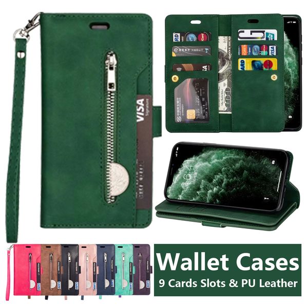 pu leather wallet phone case for iphone 11 pro x xr xs max 6 7 8 plus samsung galaxy s20 ultra 9 card slots zipper flip stand cover case
pu leather wallet phone case for iphone 11 pro x xr xs max 6 7 8 plus samsung galaxy s20 ultra 9 card slots zipper flip stand cover case