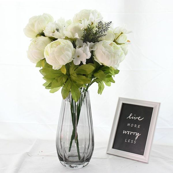 decorative flowers & wreaths 30cm 13pcs white silk bride bouquet peony artificial for wedding home faux decoration fake peony1
decorative flowers & wreaths 30cm 13pcs white silk bride bouquet peony artificial for wedding home faux decoration fake peony1