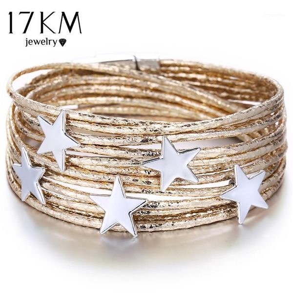 17km 3 color star multiple layers bracelets for women vintage magnetic wrap bracelets charms 2019 new fashion jewelry femme1, Golden;silver
17km 3 color star multiple layers bracelets for women vintage magnetic wrap bracelets charms 2019 new fashion jewelry femme1, Golden;silver