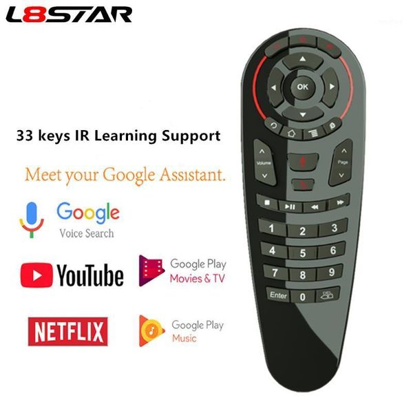 l8star g30s voice air mouse gyro 33 keys ir learning smart remote control tv controller 2.4g wireless air remote mouse g301
l8star g30s voice air mouse gyro 33 keys ir learning smart remote control tv controller 2.4g wireless air remote mouse g301