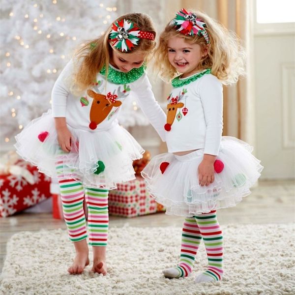 christmas toddler baby kid girl clothing set children xmas set reindeer tutu skirts dress outfits kid costuems 201031, White
christmas toddler baby kid girl clothing set children xmas set reindeer tutu skirts dress outfits kid costuems 201031, White