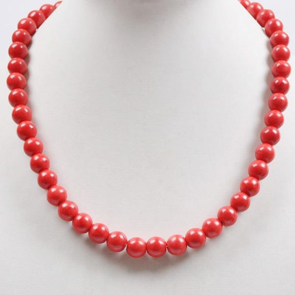 мода красный howlite круглые бусины ожерелье 18 дюймов ювелирных изделий для подарка f210, Silver
мода красный howlite круглые бусины ожерелье 18 дюймов ювелирных изделий для подарка f210, Silver