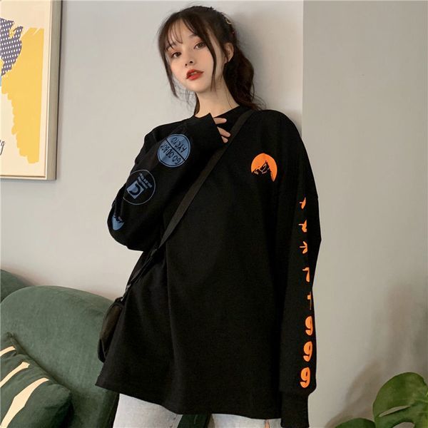 2021 new shirt woman's hood nice long-sleeve sweater, streetwear m-xl neck wcf6, Black
2021 new shirt woman's hood nice long-sleeve sweater, streetwear m-xl neck wcf6, Black