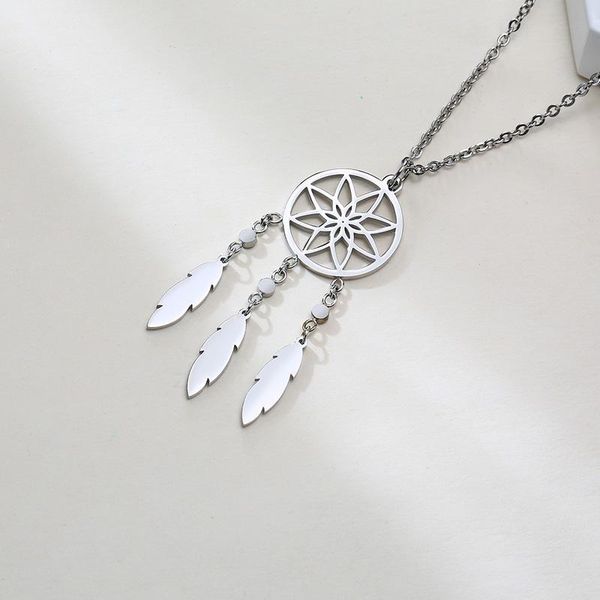 vnox stone change customize birth stone women necklace ethnic dreamcatcher feather pendant bohemia punk jewelry to duaghter gift bbywpv, Silver
vnox stone change customize birth stone women necklace ethnic dreamcatcher feather pendant bohemia punk jewelry to duaghter gift bbywpv, Silver