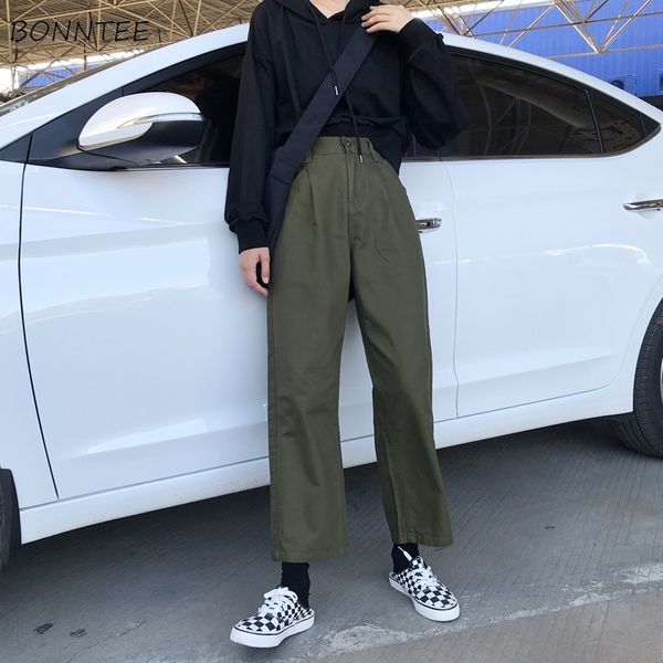 pants women simple cargo long trousers zipper high waist womens all-match retro ladies trendy pockets korean loose casual autumn y200114, Black;white
pants women simple cargo long trousers zipper high waist womens all-match retro ladies trendy pockets korean loose casual autumn y200114, Black;white