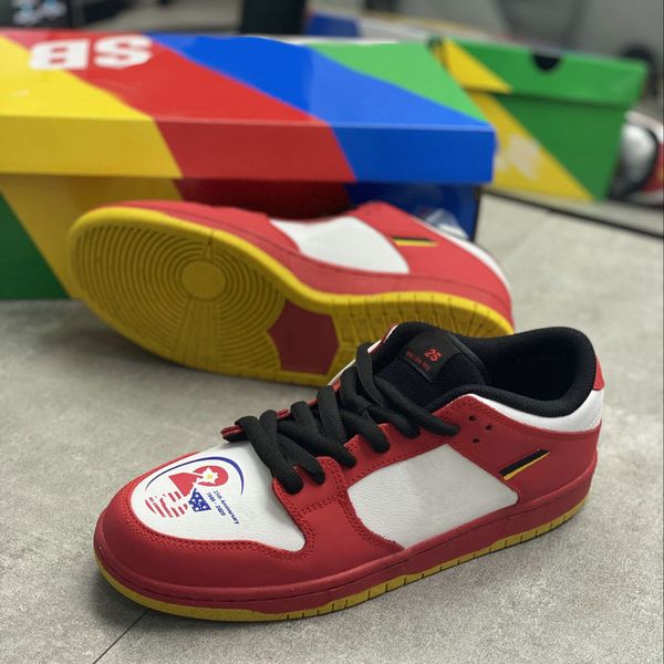 mens women sb dunks low running shoes 25th anniversary skateboard sneakers red yellow white embroidery men sport des chaussures, White;red
mens women sb dunks low running shoes 25th anniversary skateboard sneakers red yellow white embroidery men sport des chaussures, White;red