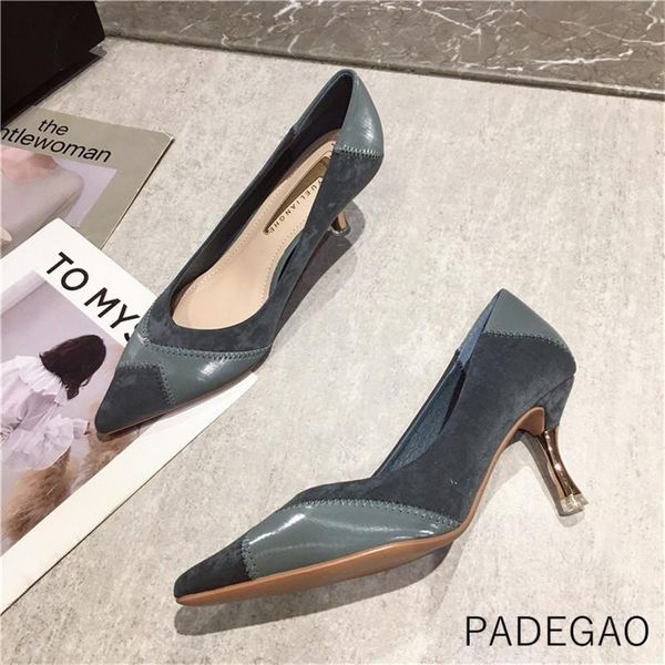 2020 spring women shoes kahki fashion shallow joint high-heeled casual women shoes, Black
2020 spring women shoes kahki fashion shallow joint high-heeled casual women shoes, Black